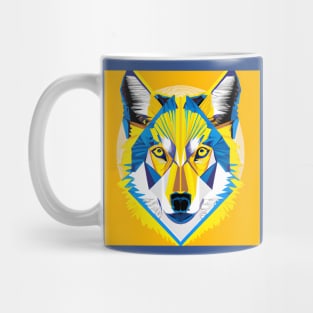 Pop Art Wolf Head Mug